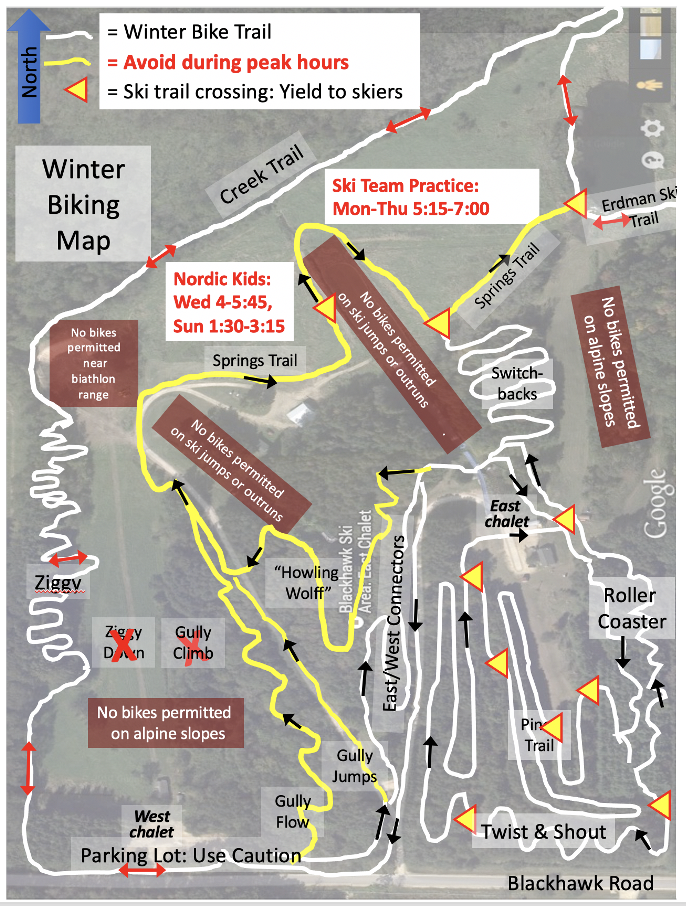 Winter Fat Bike Trail Map (REVISED 1/29/2021)